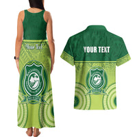 Personalised Ballantine Memorial School Couples Matching Tank Maxi Dress and Hawaiian Shirt With Fijian Tapa Pattern LT05 - Polynesian Pride