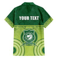 Personalised Ballantine Memorial School Family Matching Off Shoulder Short Dress and Hawaiian Shirt With Fijian Tapa Pattern LT05 - Polynesian Pride