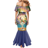 Aloha Hawaii Family Matching Mermaid Dress and Hawaiian Shirt Hula Martini Tropical Vibes LT05 - Polynesian Pride