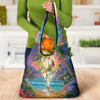 Aloha Hawaii Grocery Bag Hula Martini Tropical Vibes - Polynesian Pride