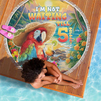 Hawaii Parrot Beach Blanket Im Not Waiting Till 5 Oclock