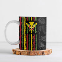Hawaii Lei Kanaka Maoli Flag Ceramic Mug Tropical Vibes