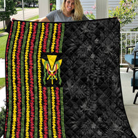 Hawaii Lei Kanaka Maoli Flag Quilt Tropical Vibes