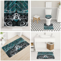 New Zealand Maori Bathroom Set Poutama Pikorua - Single Twist Paua Shell LT05 - Polynesian Pride