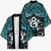 New Zealand Maori Kimono Poutama Pikorua - Single Twist Paua Shell LT05 - Polynesian Pride