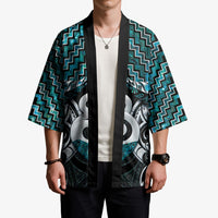 New Zealand Maori Kimono Poutama Pikorua - Single Twist Paua Shell LT05 - Polynesian Pride