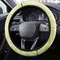 New Zealand Piwakawaka Fantail Bird Steering Wheel Cover With Kowhai Flowers LT05 - Polynesian Pride