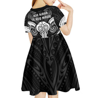 New Zealand Te Reo Maori Kid Short Sleeve Dress Korero Maori Ai Au LT05 - Polynesian Pride