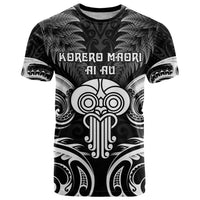 New Zealand Te Reo Maori T Shirt Korero Maori Ai Au LT05 Black - Polynesian Pride