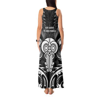 New Zealand Te Reo Maori Tank Maxi Dress Korero Maori Ai Au LT05 - Polynesian Pride
