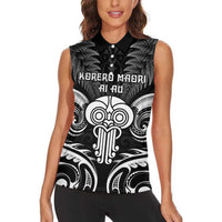 New Zealand Te Reo Maori Women Sleeveless Polo Shirt Korero Maori Ai Au LT05 - Polynesian Pride