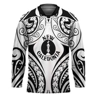 New Caledonia Day Hockey Jersey Polynesian Curves White Color - Polynesian Pride