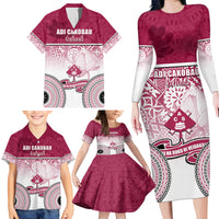 Adi Cakobau School Family Matching Long Sleeve Bodycon Dress and Hawaiian Shirt 75th Anniversary LT05 - Polynesian Pride