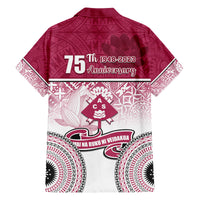 Adi Cakobau School Family Matching Long Sleeve Bodycon Dress and Hawaiian Shirt 75th Anniversary LT05 - Polynesian Pride