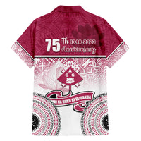 Adi Cakobau School Family Matching Short Sleeve Bodycon Dress and Hawaiian Shirt 75th Anniversary LT05 - Polynesian Pride