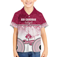 Adi Cakobau School Family Matching Summer Maxi Dress and Hawaiian Shirt 75th Anniversary LT05 Son's Shirt Pink - Polynesian Pride