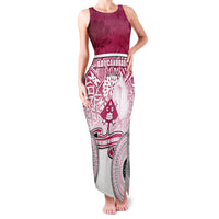 Adi Cakobau School Family Matching Tank Maxi Dress and Hawaiian Shirt 75th Anniversary LT05 Mom's Dress Pink - Polynesian Pride