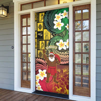 Vanuatu Christmas Door Cover Ni-Van Santa Retro Style LT05 - Polynesian Pride