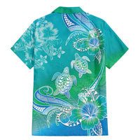 Polynesia Sea Turtle Couple Family Matching Mermaid Dress and Hawaiian Shirt I Am Turtley In Love With You LT05 - Polynesian Pride