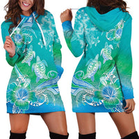 Polynesia Sea Turtle Couple Hoodie Dress I Am Turtley In Love With You LT05 - Polynesian Pride