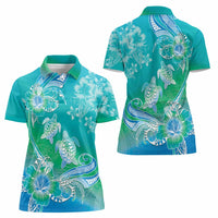 Polynesia Sea Turtle Couple Women Polo Shirt I Am Turtley In Love With You
