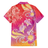 Polynesia Sea Turtle Couple Family Matching Off Shoulder Maxi Dress and Hawaiian Shirt One Soul One Love LT05 - Polynesian Pride