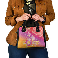 Polynesia Sea Turtle Couple Shoulder Handbag One Soul One Love