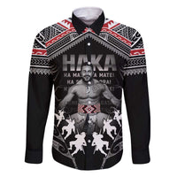 New Zealand Aotearoa Family Matching Off The Shoulder Long Sleeve Dress and Hawaiian Shirt Traditional Kapa Haka LT05 - Polynesian Pride