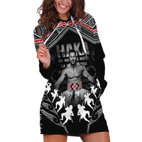 New Zealand Aotearoa Hoodie Dress Traditional Kapa Haka LT05 Black - Polynesian Pride
