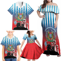 Personalised Free West Papua Family Matching Off Shoulder Maxi Dress and Hawaiian Shirt One People One Soul Unique Style LT05 - Polynesian Pride