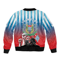 Personalised Free West Papua Sleeve Zip Bomber Jacket One People One Soul Unique Style - Polynesian Pride