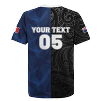 France And New Zealand Rugby Custom Rugby Jersey Les Bleus Rooster With Maori Tiki LT05 - Polynesian Pride