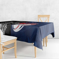 France And New Zealand Rugby Tablecloth Les Bleus Rooster With Maori Tiki LT05 - Polynesian Pride