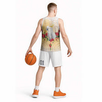 New Zealand Aotearoa Cockatoo Basketball Jersey Maori Pattern With Pohutukawa Flowers LT05 - Polynesian Pride