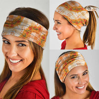 Orange Hawaii Palaka Neck Gaiter Hawaiian Ilima Lei