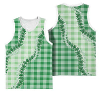 Green Hawaii Palaka Basketball Jersey Hawaiian Pikake Lei