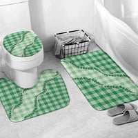 Green Hawaii Palaka Bathroom Set Hawaiian Pikake Lei