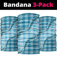Blue Hawaii Palaka Neck Gaiter Hawaiian Pikake Lei