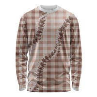 Beige Hawaii Palaka Long Sleeve Shirt Hawaiian Pikake Lei