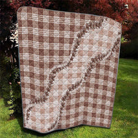 Beige Hawaii Palaka Quilt Hawaiian Pikake Lei