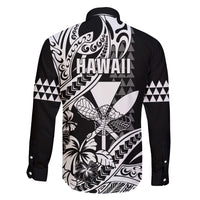 Hawaii Maui Upena Kiloi Family Matching Mermaid Dress and Hawaiian Shirt Kakau Tribal Pattern Black Version LT05 - Polynesian Pride