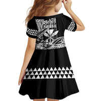 Hawaii Maui Upena Kiloi Family Matching Puletasi and Hawaiian Shirt Kakau Tribal Pattern Black Version LT05 - Polynesian Pride