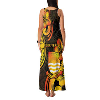 Personalised Kiribati Independence Day Family Matching Tank Maxi Dress and Hawaiian Shirt 46th Anniversary LT05 - Polynesian Pride