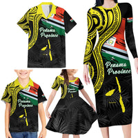 Personalised Vanuatu Penama Day Family Matching Long Sleeve Bodycon Dress and Hawaiian Shirt Grunge Flag Style LT05 - Polynesian Pride