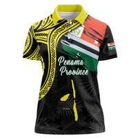 Personalised Vanuatu Penama Day Women Polo Shirt Grunge Flag Style - Polynesian Pride