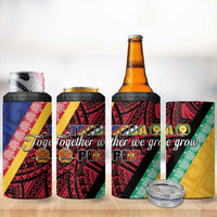 Love Torba PNG Day 4 in 1 Can Cooler Tumbler Together We Grow LT05 - Polynesian Pride