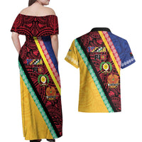 Love Torba PNG Day Couples Matching Off Shoulder Maxi Dress and Hawaiian Shirt Together We Grow LT05 - Polynesian Pride