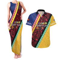 Love Torba PNG Day Couples Matching Tank Maxi Dress and Hawaiian Shirt Together We Grow LT05 Colorful - Polynesian Pride