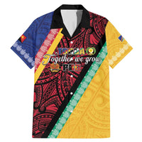 Love Torba PNG Day Family Matching Mermaid Dress and Hawaiian Shirt Together We Grow LT05 Dad's Shirt - Short Sleeve Colorful - Polynesian Pride