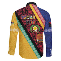 Love Torba PNG Day Family Matching Mermaid Dress and Hawaiian Shirt Together We Grow LT05 - Polynesian Pride